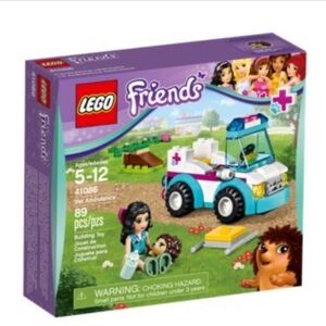 Lego Friends vet ambulance #41086 set 89 pieces new in sealed box